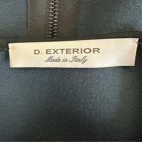 D.Exterior Colorblock Sheath Dress Womens S Teal Sleeveless Career Made in Italy - Picture 4 of 5